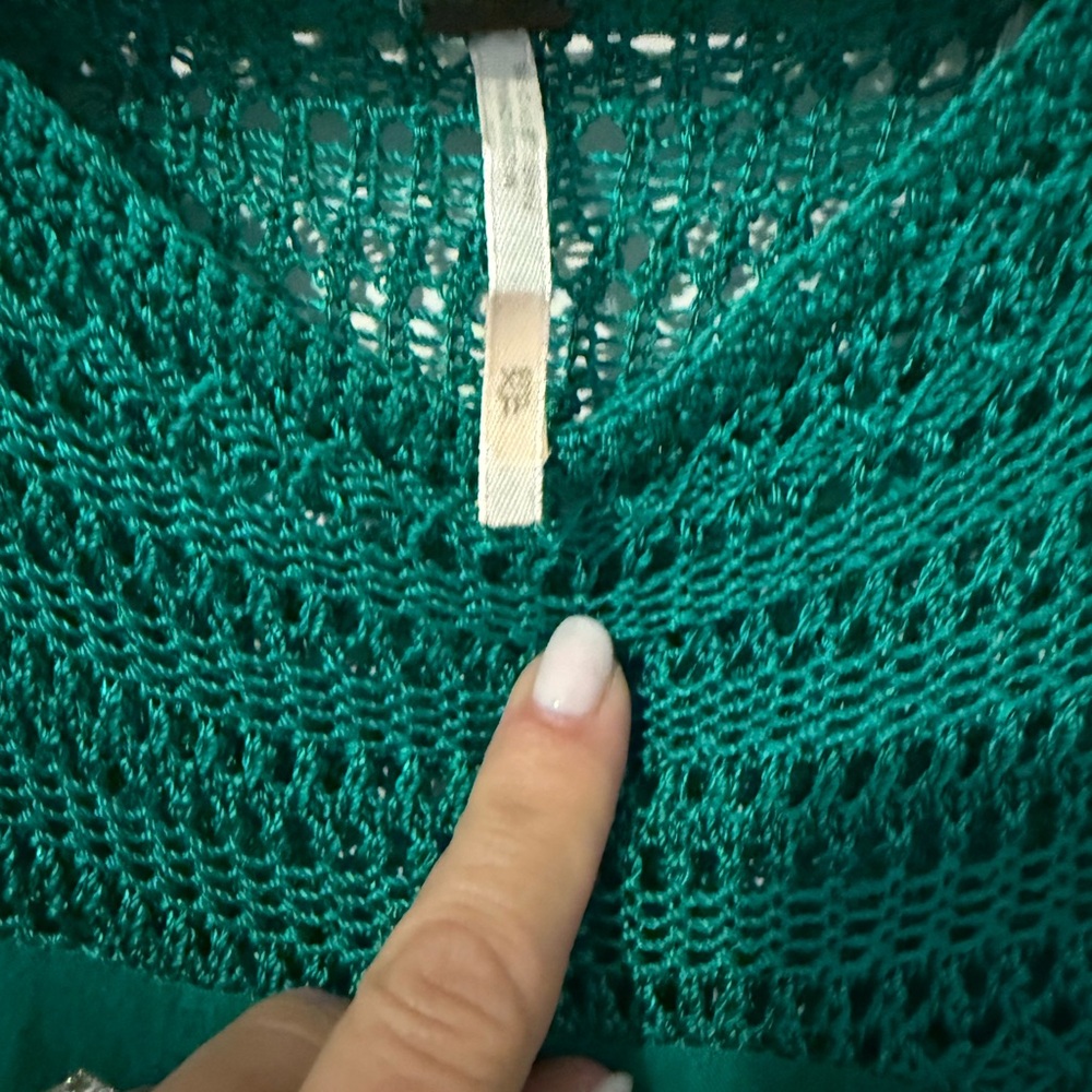 Free People Green Ruffled High-Low Resort Dress - Picture 5 of 5